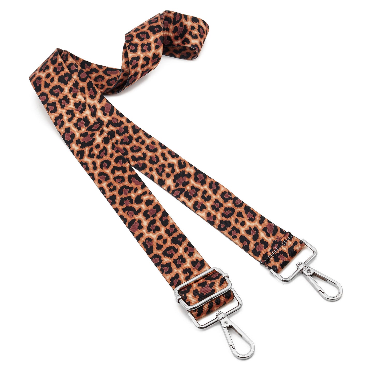 Wide Shoulder Strap Adjustable Replacement Belt Guitar Style Crossbody Bag Handbag Strap Multicolor Canvas Straps(Wide:1.4in,Long:49.2in) (Leopard1)