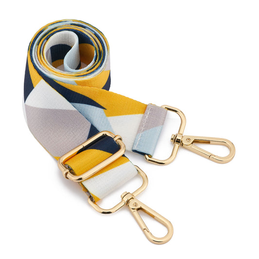 Wide Shoulder Strap Adjustable Replacement Belt Guitar Style Crossbody Bag Handbag Strap Multicolor Canvas Straps(Wide:1.4in,Long:49.2in) (Color21)