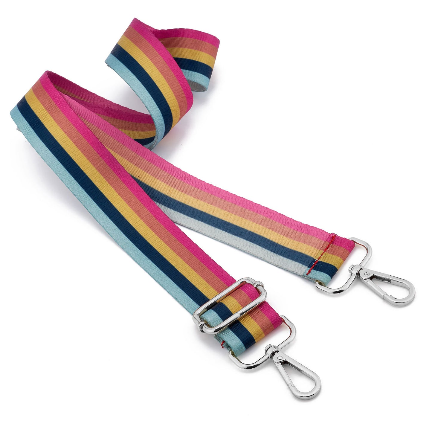 Wide Shoulder Strap Adjustable Replacement Belt Guitar Style Crossbody Bag Handbag Strap Multicolor Canvas Straps(Wide:1.4in,Long:49.2in) (rainbow2)