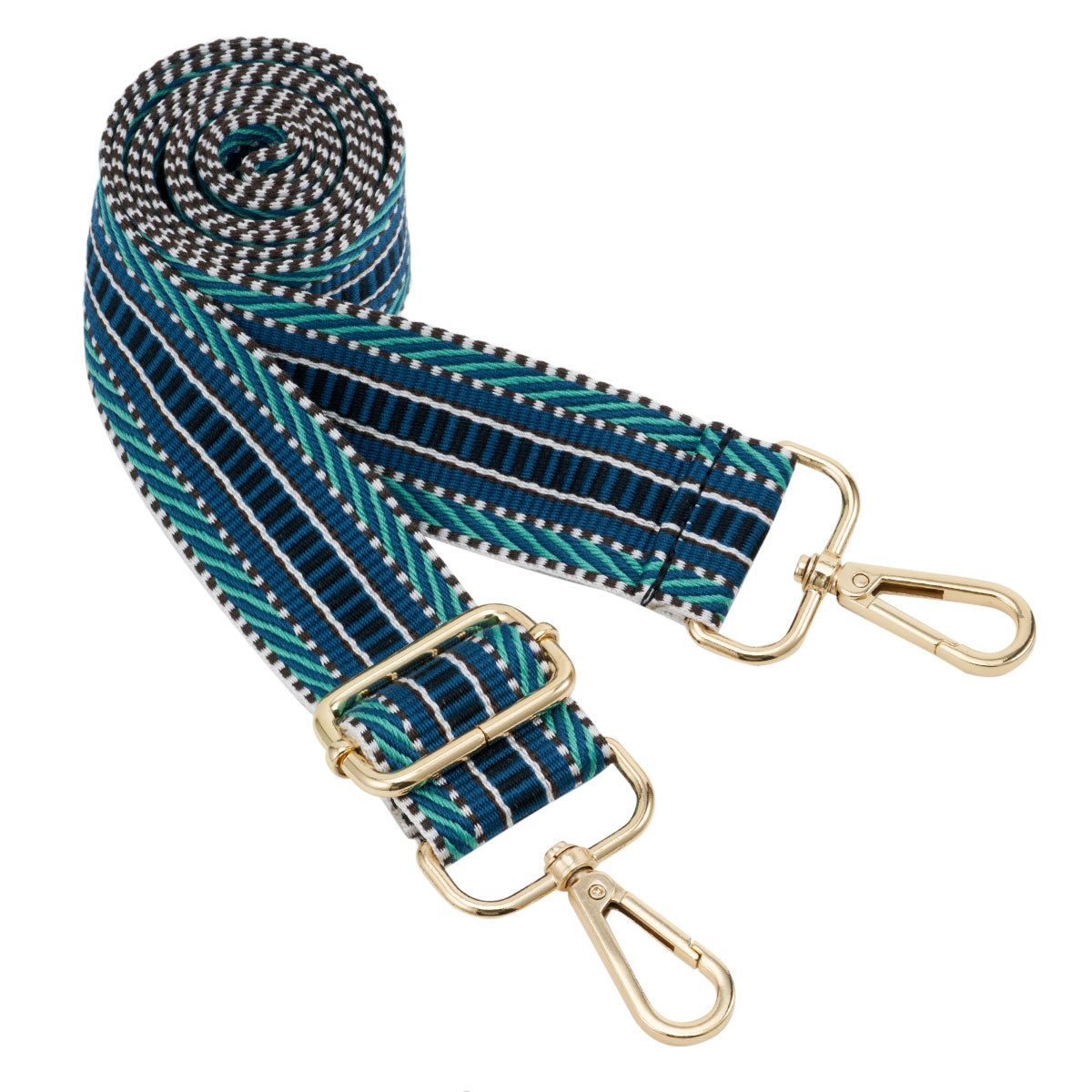 Wide Shoulder Strap Adjustable Replacement Belt Guitar Style Crossbody Bag Handbag Strap Multicolor Canvas Straps(Wide:1.4in,Long:49.2in)
