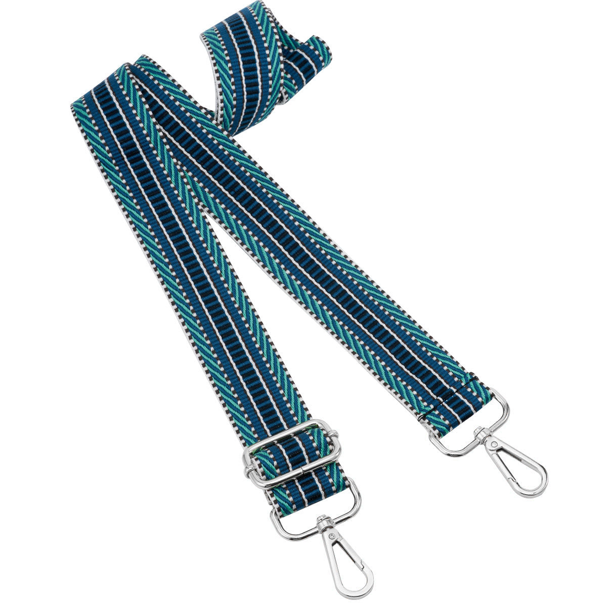 Wide Shoulder Strap Adjustable Replacement Belt Guitar Style Crossbody Bag Handbag Strap Multicolor Canvas Straps(Wide:1.4in,Long:49.2in)