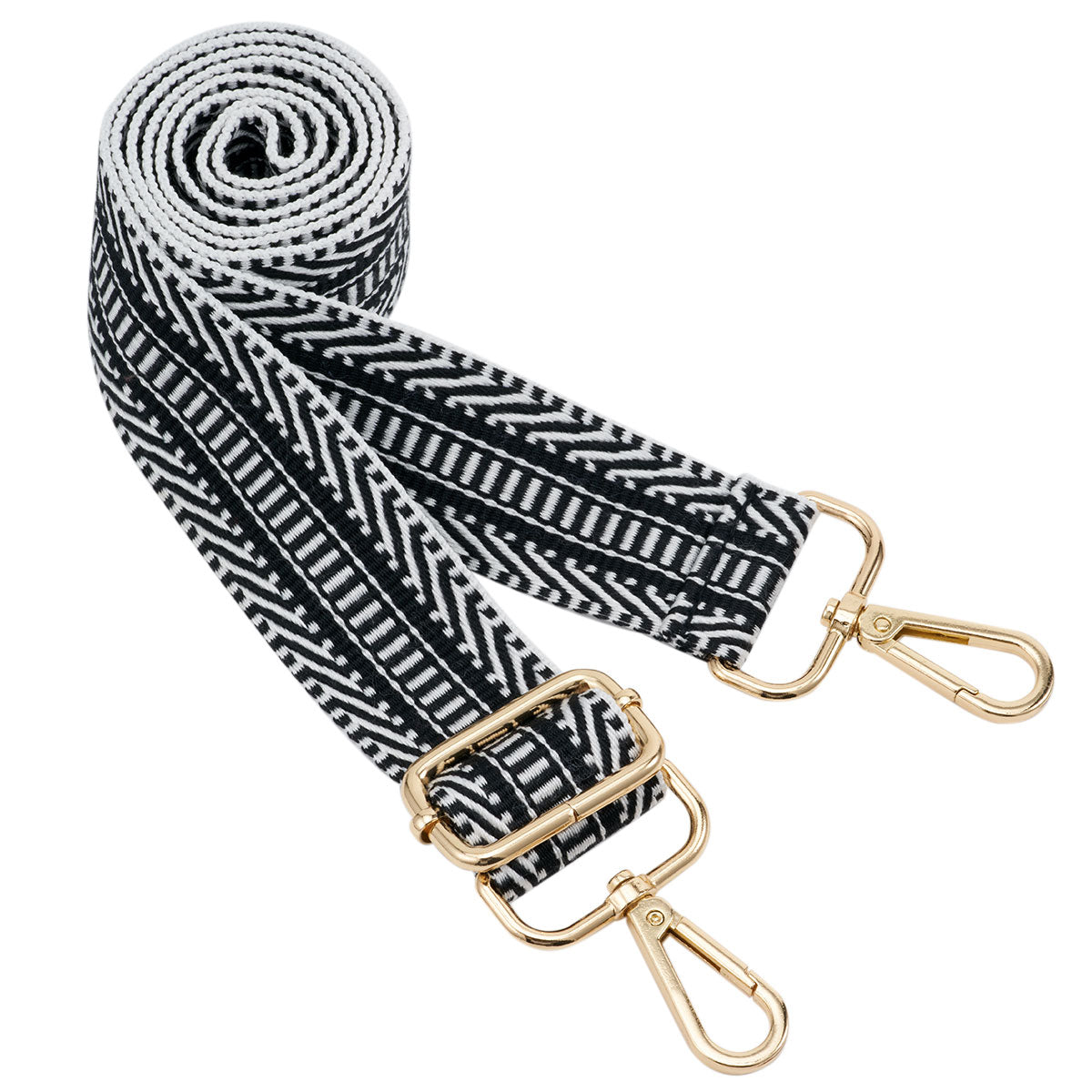 Wide Shoulder Strap Adjustable Replacement Belt Guitar Style Crossbody Bag Handbag Strap Multicolor Canvas Straps(Wide:1.4in,Long:49.2in)