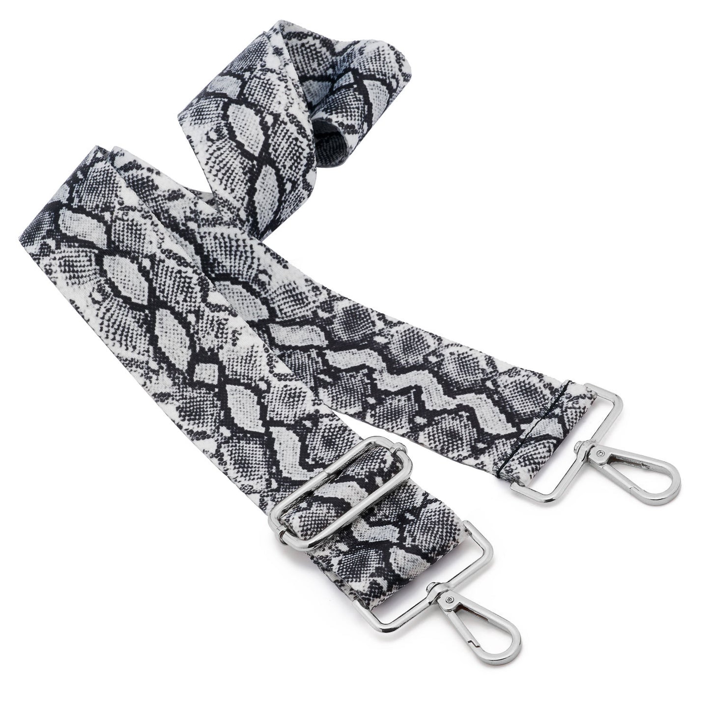 Wide Shoulder Strap Adjustable Replacement Belt Guitar Style Crossbody Bag Handbag Strap Multicolor Canvas Straps(wide: 1.97"(5CM),Long:49.2in) (Snake pattern3)