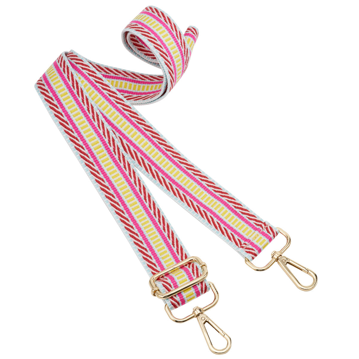Wide Shoulder Strap Adjustable Replacement Belt Guitar Style Crossbody Bag Handbag Strap Multicolor Canvas Straps(Wide:1.4in,Long:49.2in)