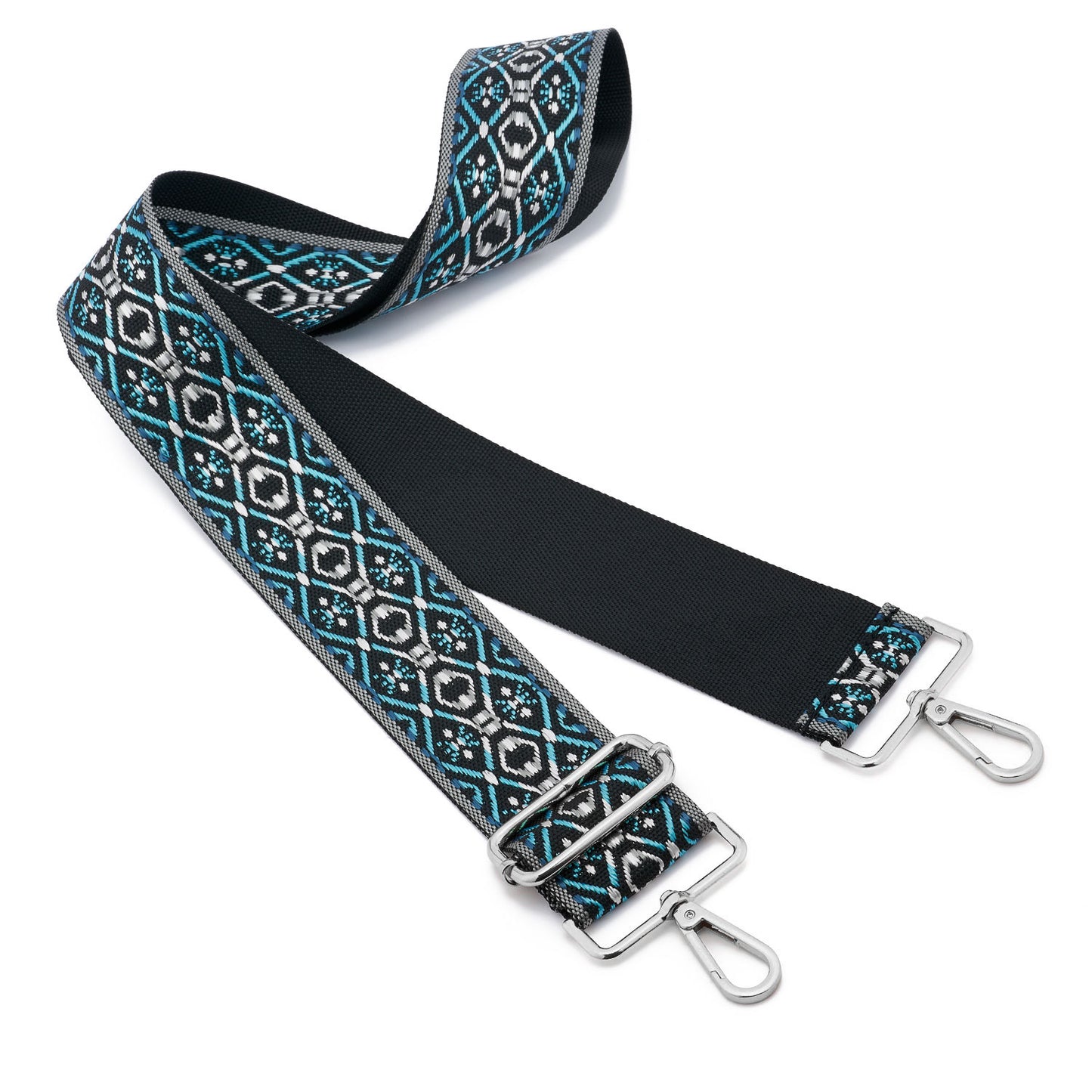 Wide Shoulder Strap Adjustable Replacement Belt Guitar Style Crossbody Bag Handbag Strap Multicolor Canvas Straps(wide: 1.97"(5CM),Long:49.2in)