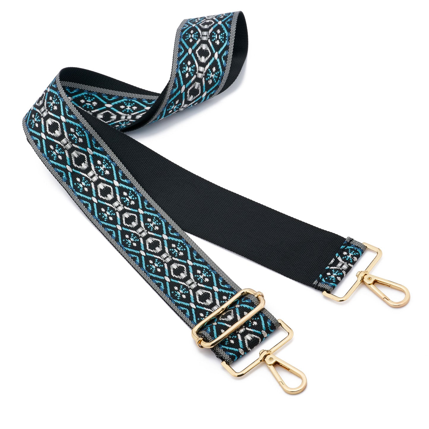 Wide Shoulder Strap Adjustable Replacement Belt Guitar Style Crossbody Bag Handbag Strap Multicolor Canvas Straps(wide: 1.97"(5CM),Long:49.2in)