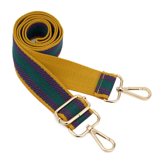 Wide Shoulder Strap Adjustable Replacement Belt Guitar Style Crossbody Bag Handbag Strap Multicolor Canvas Straps(Wide:1.4in,Long:49.2in)