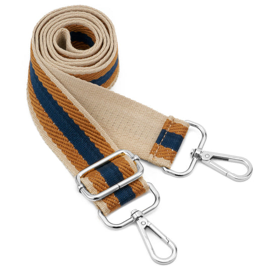 Wide Shoulder Strap Adjustable Replacement Belt Guitar Style Crossbody Bag Handbag Strap Multicolor Canvas Straps(Wide:1.4in,Long:49.2in)