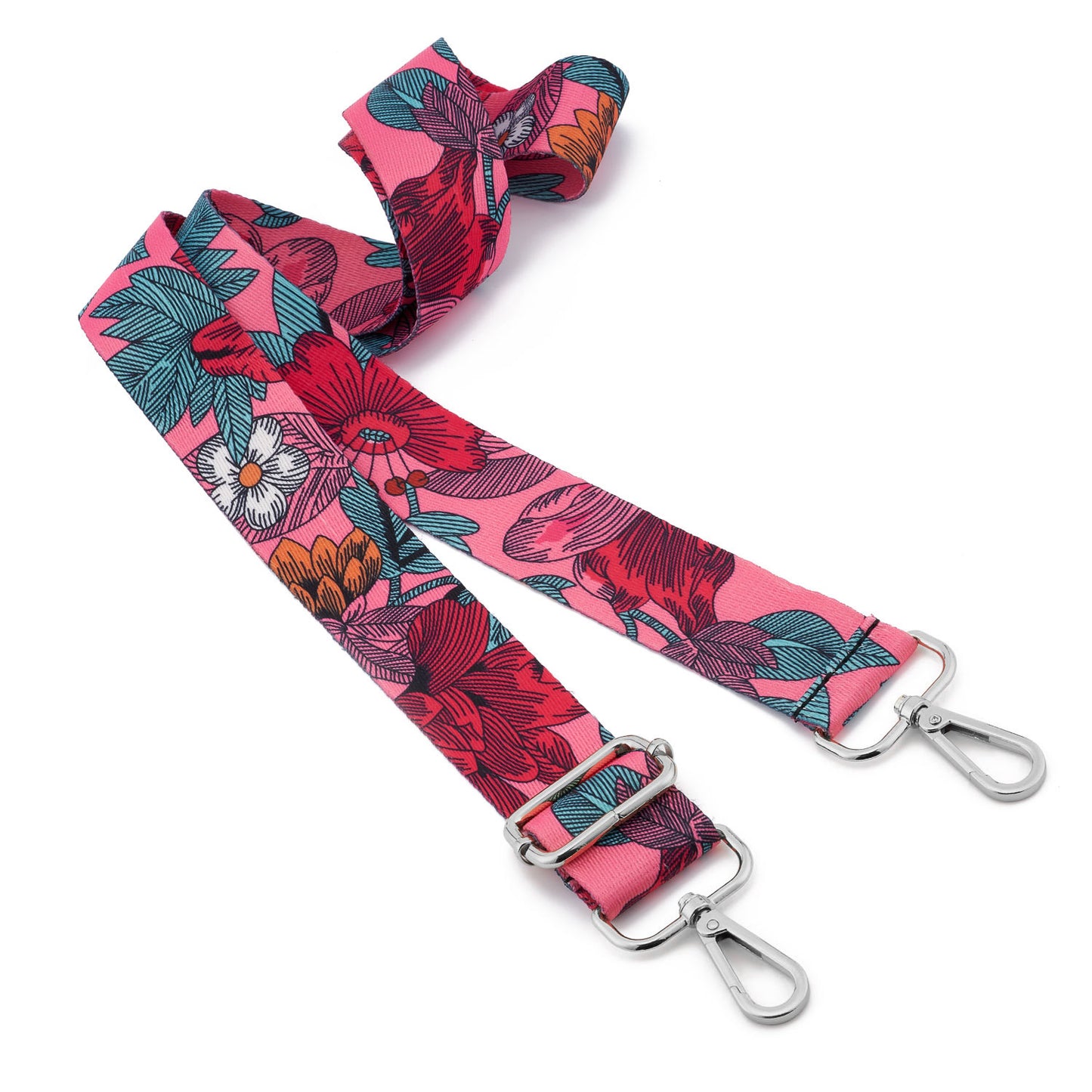 Wide Shoulder Strap Adjustable Replacement Belt Guitar Style Crossbody Bag Handbag Strap Multicolor Canvas Straps(Wide:1.4in,Long:49.2in)