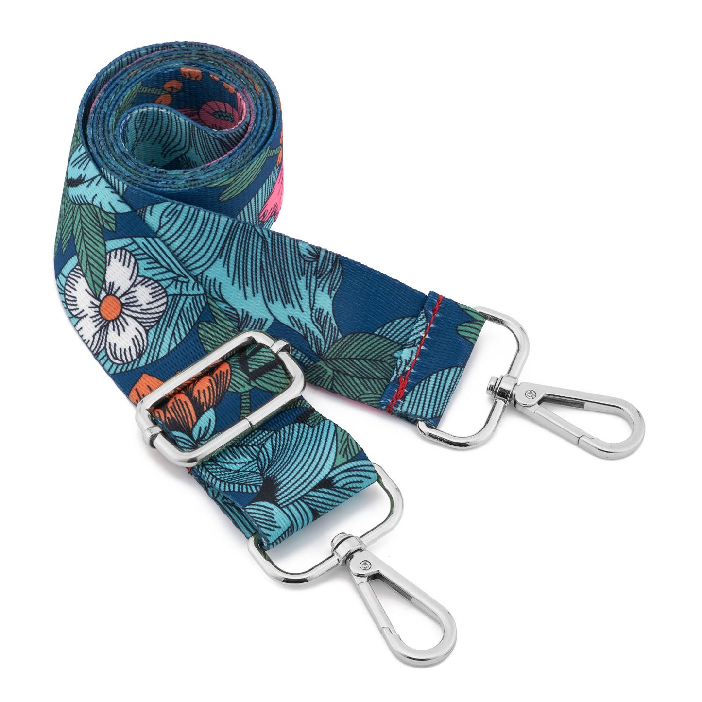 Wide Shoulder Strap Adjustable Replacement Belt Guitar Style Crossbody Bag Handbag Strap Multicolor Canvas Straps(Wide:1.4in,Long:49.2in)