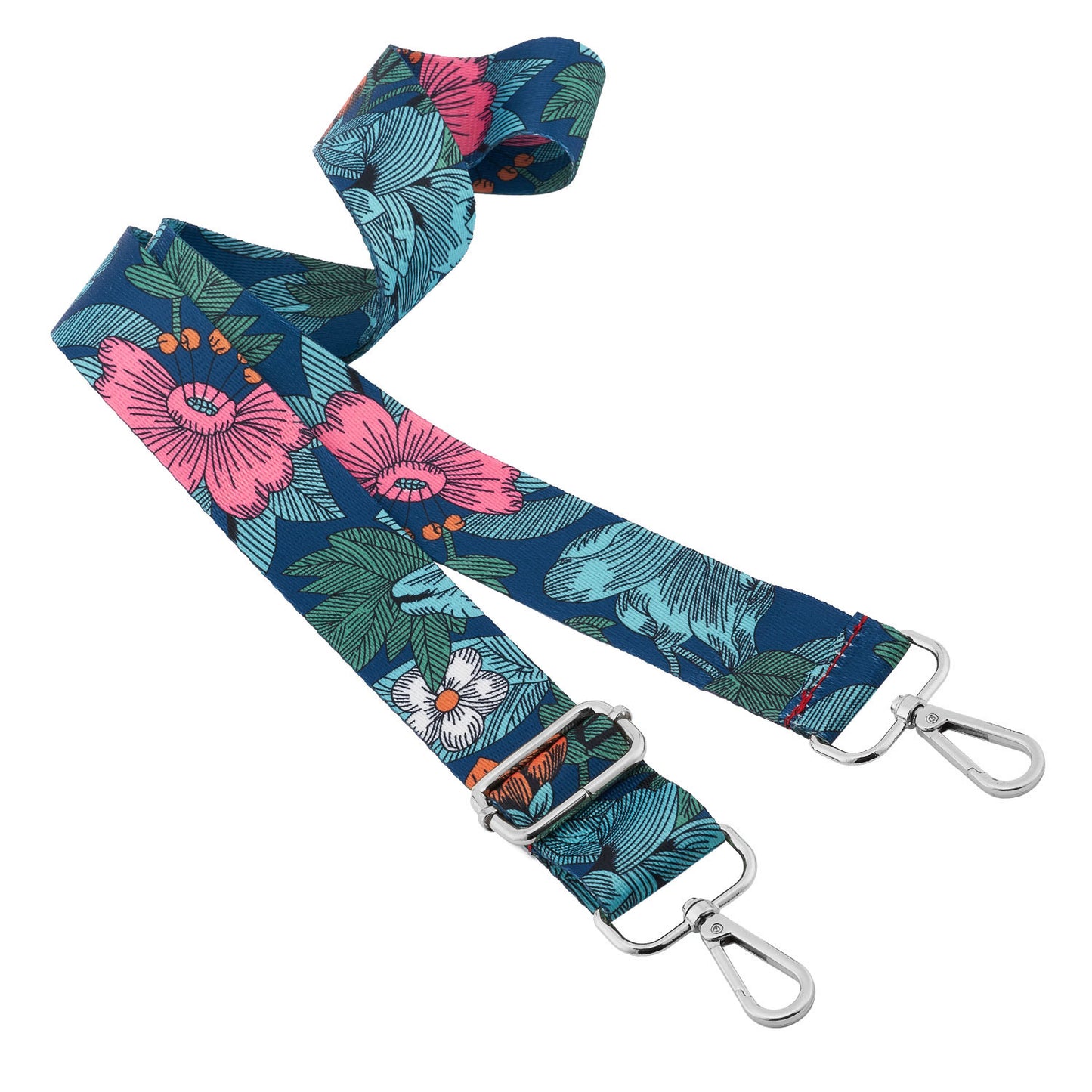 Wide Shoulder Strap Adjustable Replacement Belt Guitar Style Crossbody Bag Handbag Strap Multicolor Canvas Straps(Wide:1.4in,Long:49.2in)
