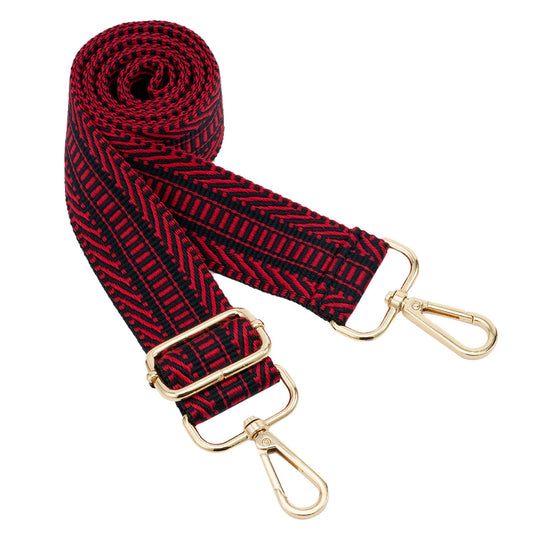 Wide Shoulder Strap Adjustable Replacement Belt Guitar Style Crossbody Bag Handbag Strap Multicolor Canvas Straps(Wide:1.4in,Long:49.2in)