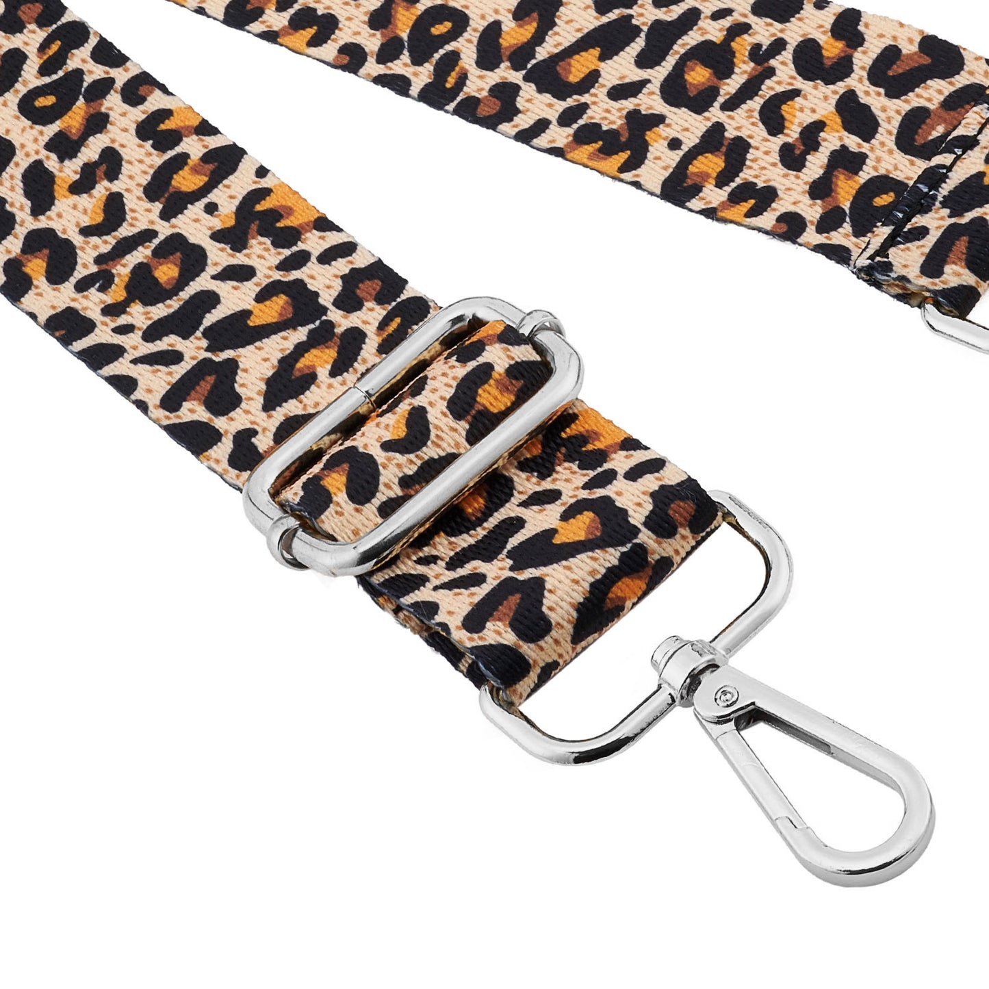 Wide Shoulder Strap Adjustable Replacement Belt Guitar Style Crossbody Bag Handbag Strap Multicolor Canvas Straps(Wide:1.4in,Long:49.2in) (Leopard1)