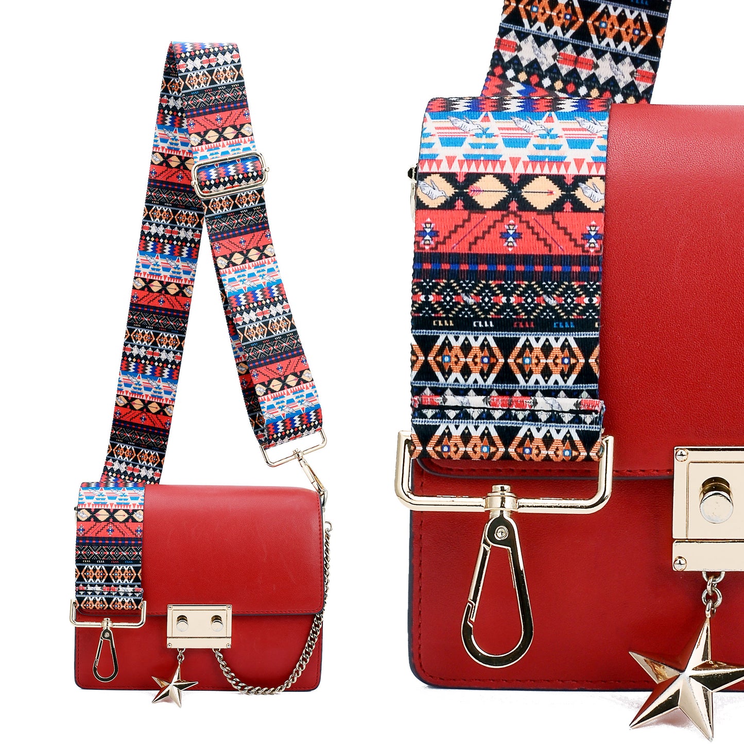 Wide Shoulder Strap Adjustable Replacement Belt Crossbody Canvas Bag Handbag (wide: 1.97"(5CM)