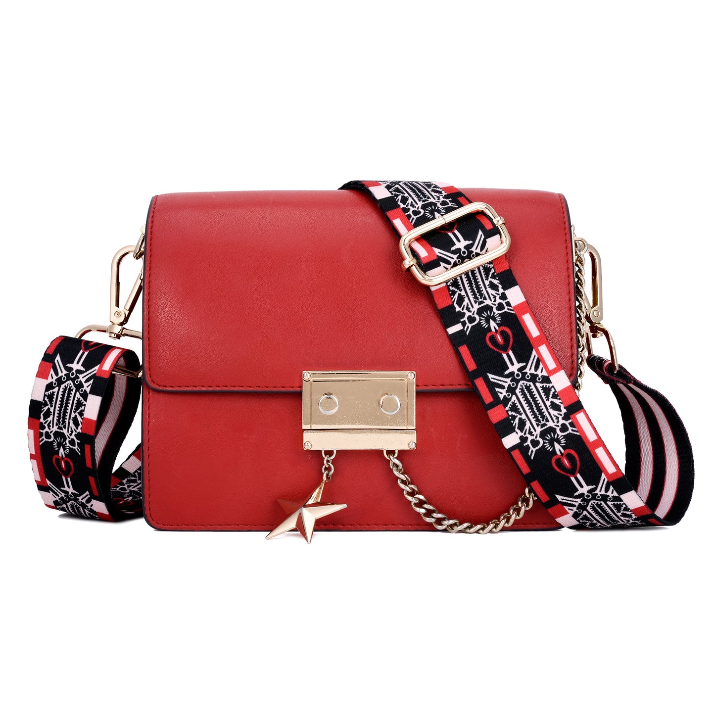 Wide Shoulder Strap Adjustable Replacement Belt Guitar Style Crossbody Bag Handbag Strap Multicolor Canvas Straps(Wide:1.4in,Long:49.2in)