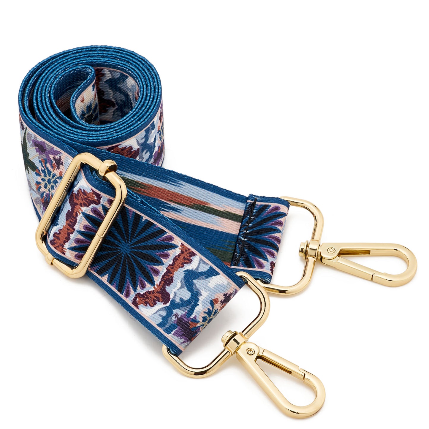 Wide Shoulder Strap Adjustable Replacement Belt Guitar Style Crossbody Bag Handbag Strap Multicolor Canvas Straps(Wide:1.4in,Long:49.2in)