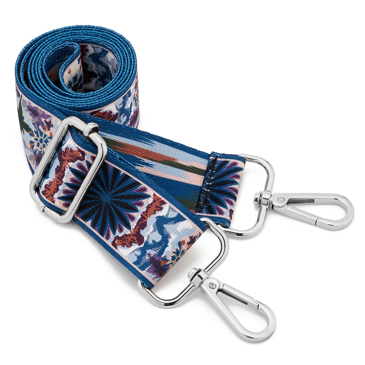 Wide Shoulder Strap Adjustable Replacement Belt Guitar Style Crossbody Bag Handbag Strap Multicolor Canvas Straps(Wide:1.4in,Long:49.2in) (Color25)