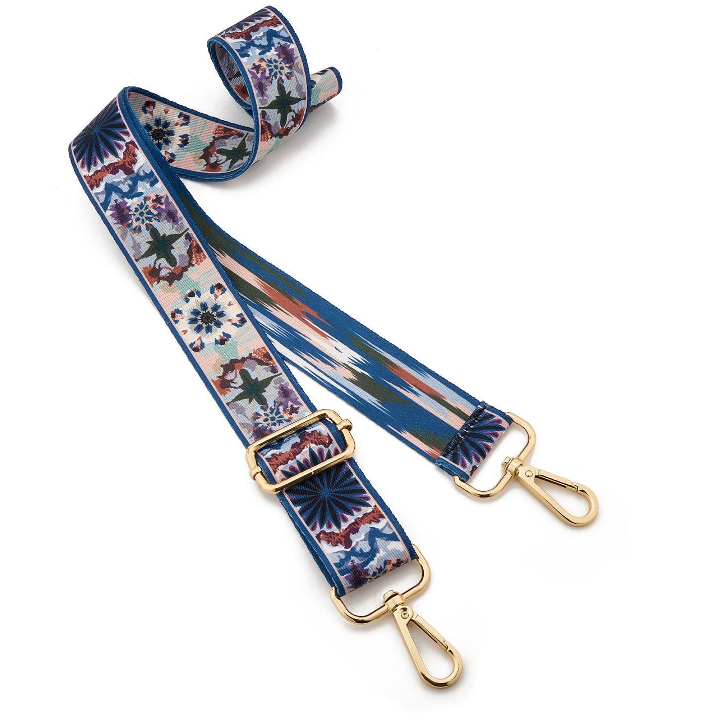 Wide Shoulder Strap Adjustable Replacement Belt Guitar Style Crossbody Bag Handbag Strap Multicolor Canvas Straps(Wide:1.4in,Long:49.2in)