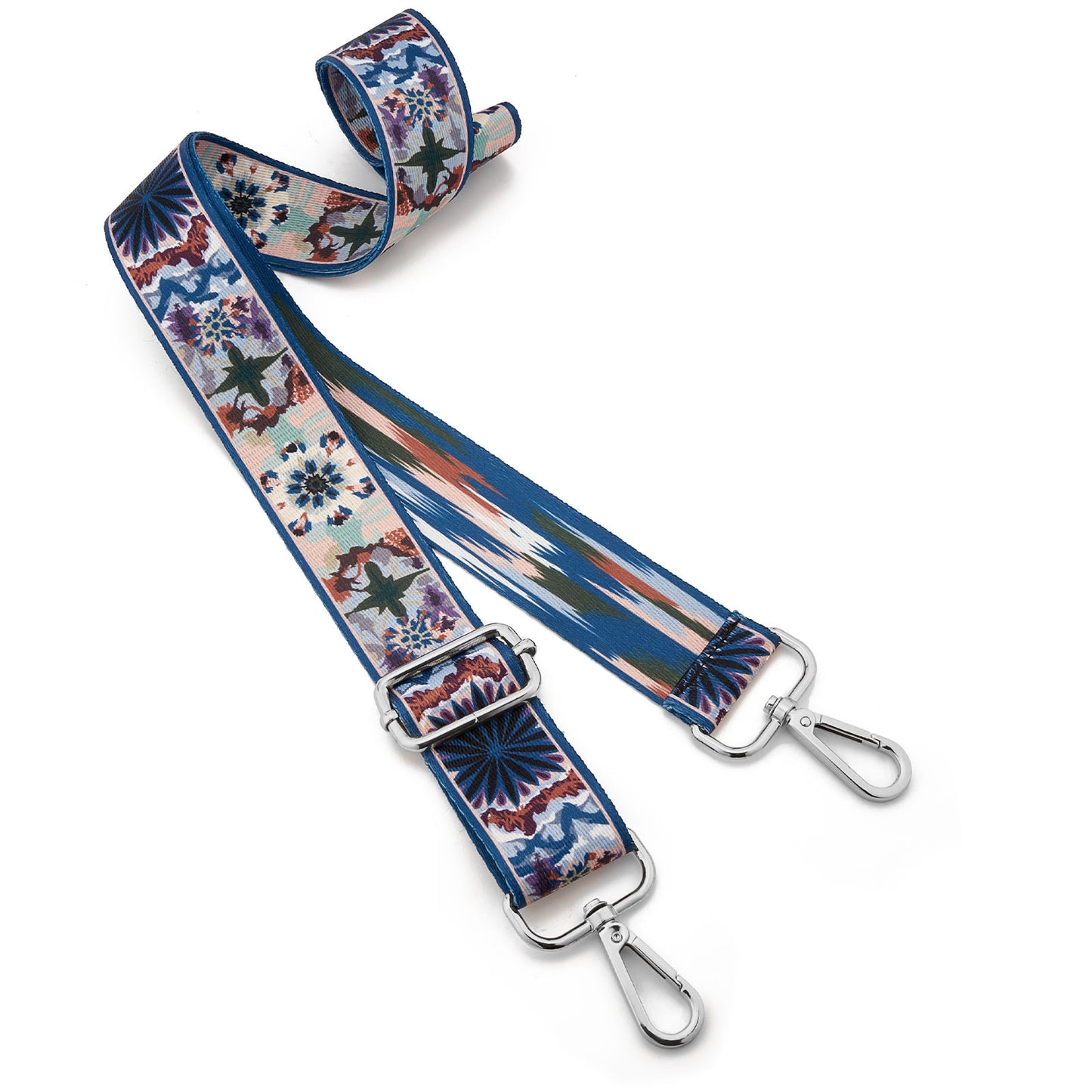 Wide Shoulder Strap Adjustable Replacement Belt Guitar Style Crossbody Bag Handbag Strap Multicolor Canvas Straps(Wide:1.4in,Long:49.2in) (Color25)