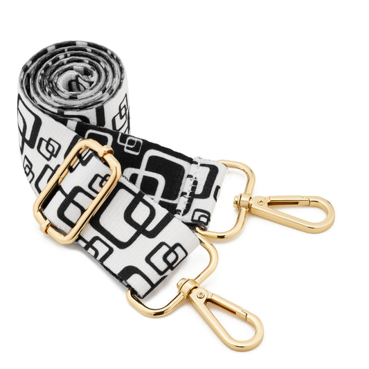 Wide Shoulder Strap Adjustable Replacement Belt Guitar Style Crossbody Bag Handbag Strap Multicolor Canvas Straps(Wide:1.4in,Long:49.2in)