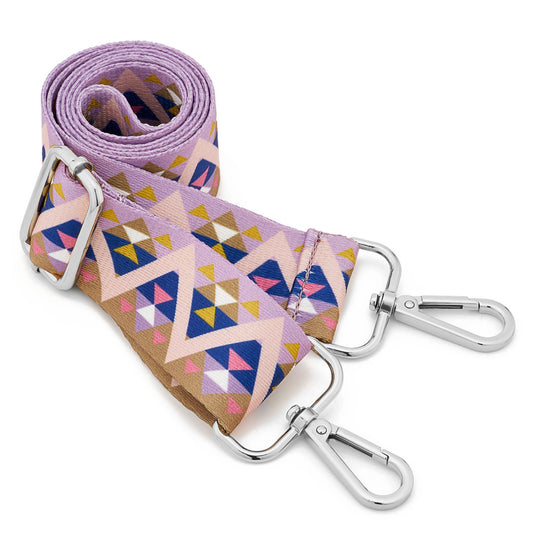 Wide Shoulder Strap Adjustable Replacement Belt Guitar Style Crossbody Bag Handbag Strap Multicolor Canvas Straps(Wide:1.4in,Long:49.2in) (Color25)