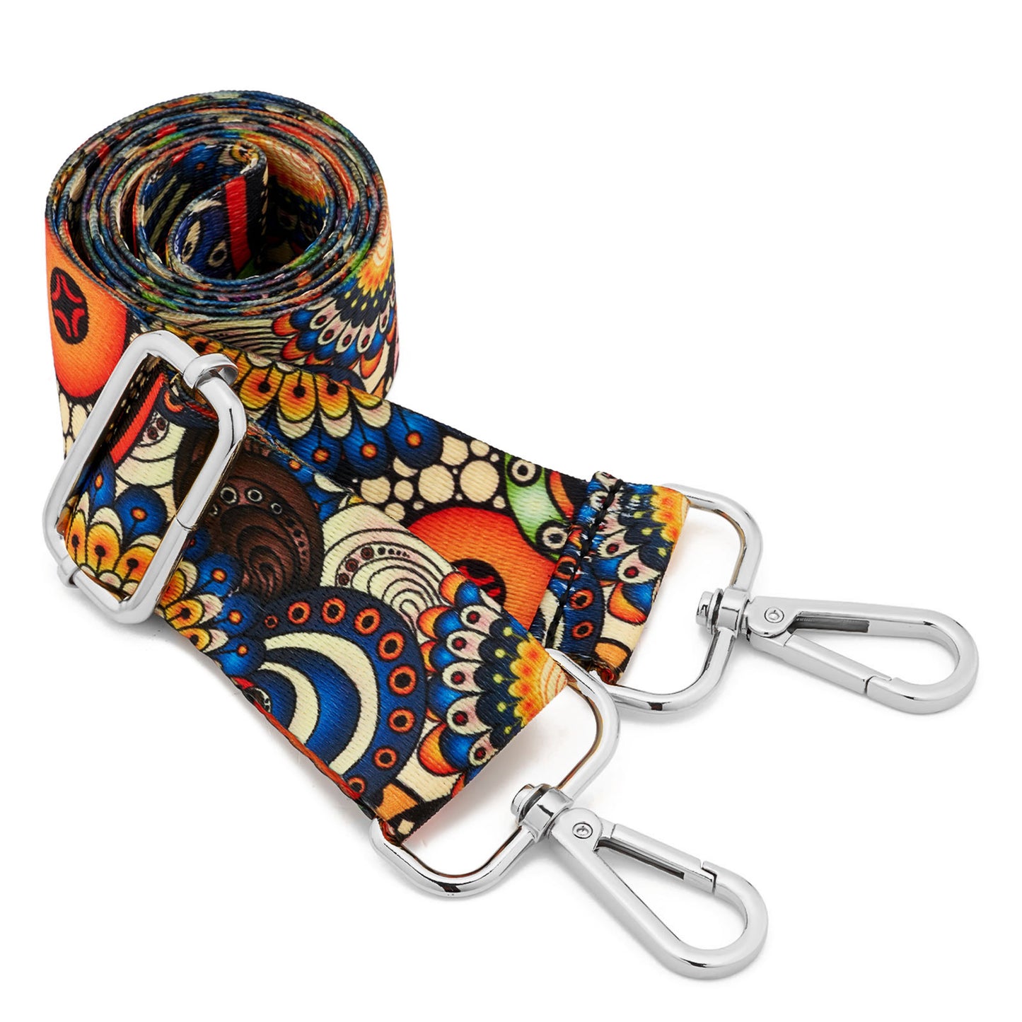 Wide Shoulder Strap Adjustable Replacement Belt Guitar Style Crossbody Bag Handbag Strap Multicolor Canvas Straps(Wide:1.4in,Long:49.2in) (Color25)