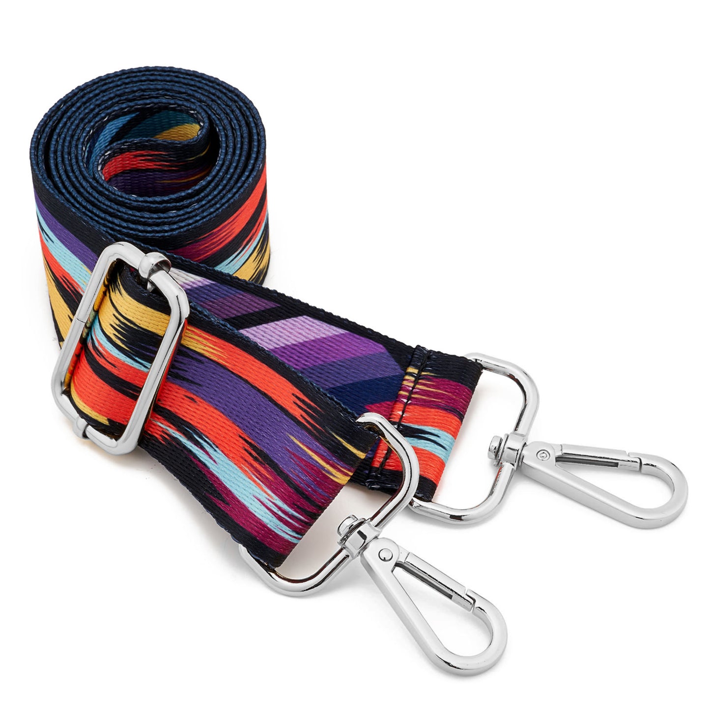 Wide Shoulder Strap Adjustable Replacement Belt Guitar Style Crossbody Bag Handbag Strap Multicolor Canvas Straps(Wide:1.4in,Long:49.2in) (Color25)