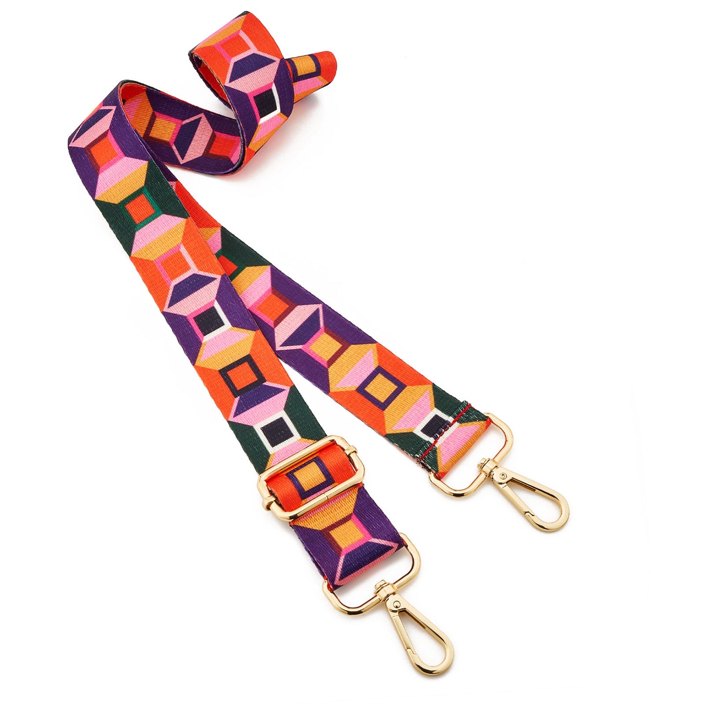 Wide Shoulder Strap Adjustable Replacement Belt Guitar Style Crossbody Bag Handbag Strap Multicolor Canvas Straps(Wide:1.4in,Long:49.2in)