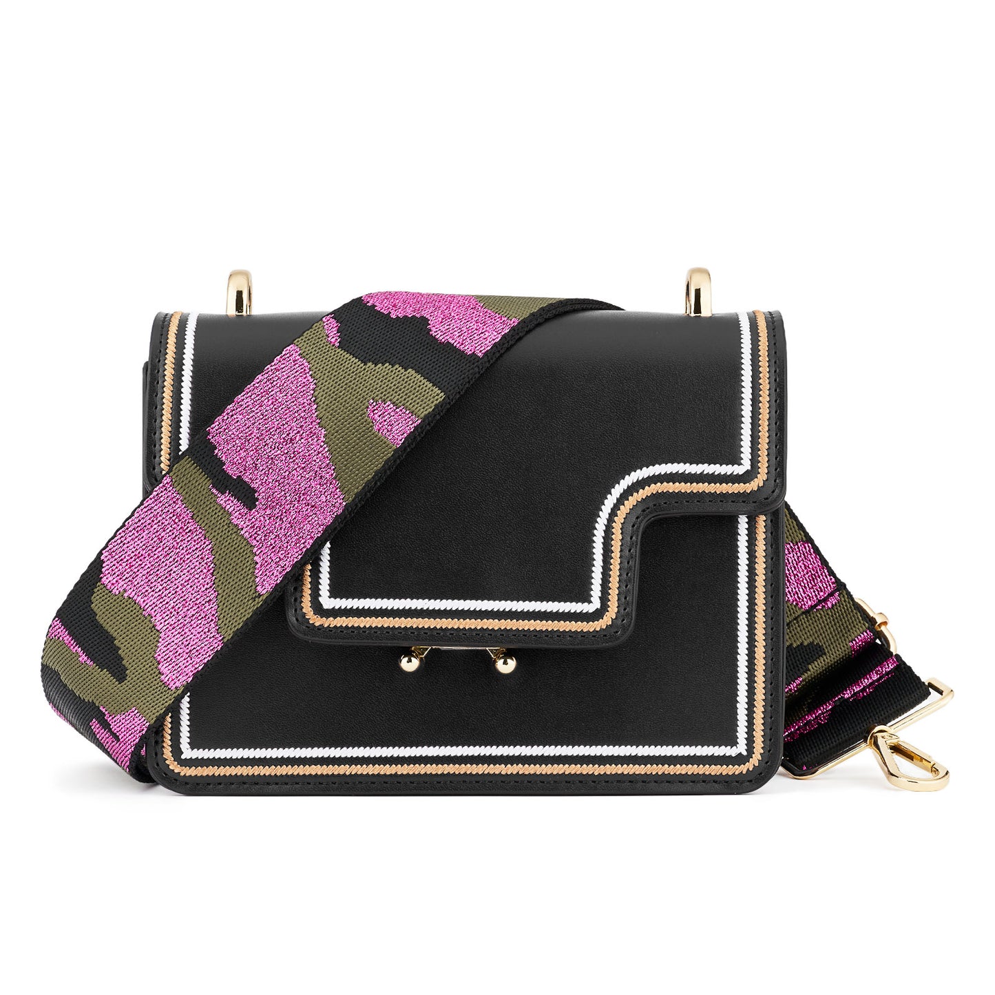 Wide Shoulder Strap Adjustable Replacement Belt Guitar Style Crossbody Bag Handbag Strap Multicolor Canvas Straps(wide: 1.97"(5CM),Long:49.2in)
