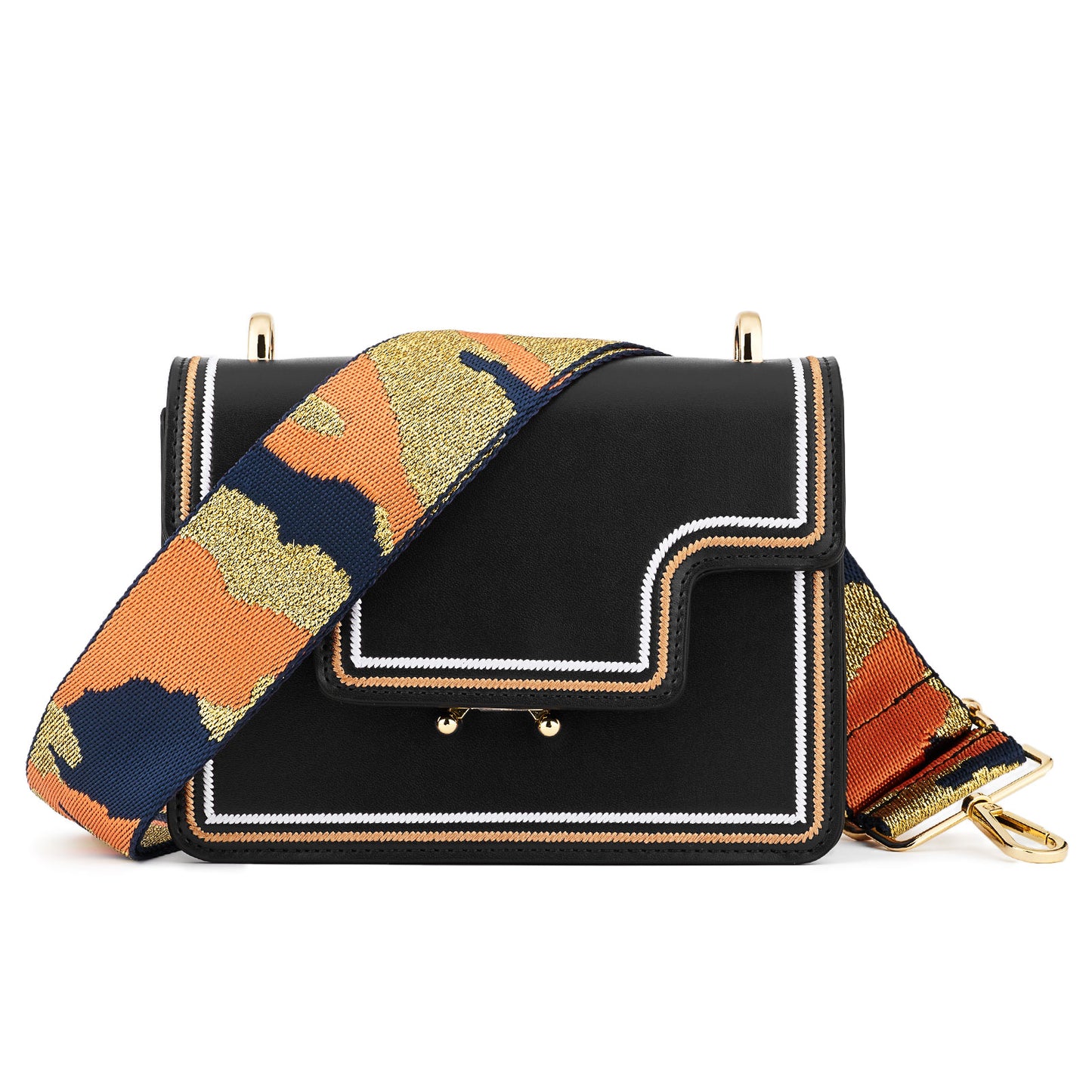 Wide Shoulder Strap Adjustable Replacement Belt Guitar Style Crossbody Bag Handbag Strap Multicolor Canvas Straps(wide: 1.97"(5CM),Long:49.2in)