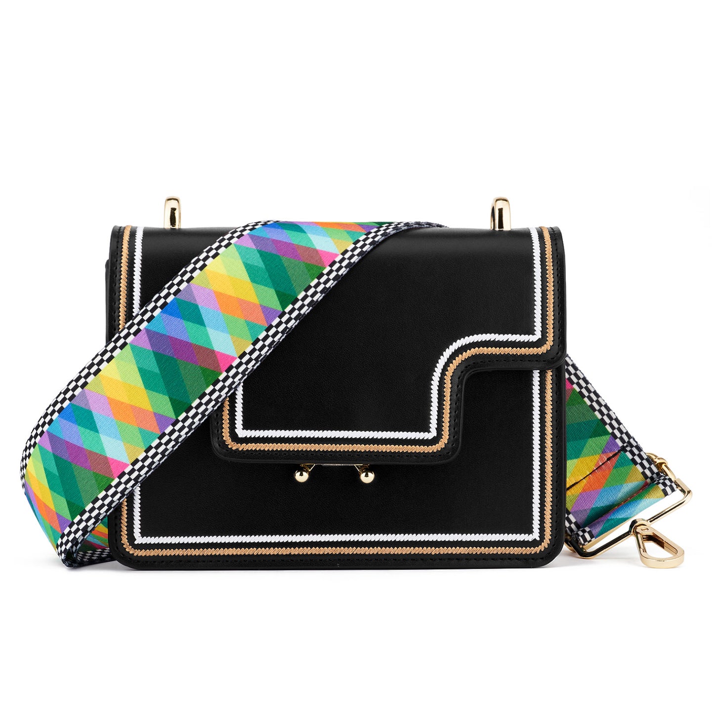 Wide Shoulder Strap Adjustable Replacement Belt Guitar Style Crossbody Bag Handbag Strap Multicolor Canvas Straps(wide: 1.97"(5CM),Long:49.2in