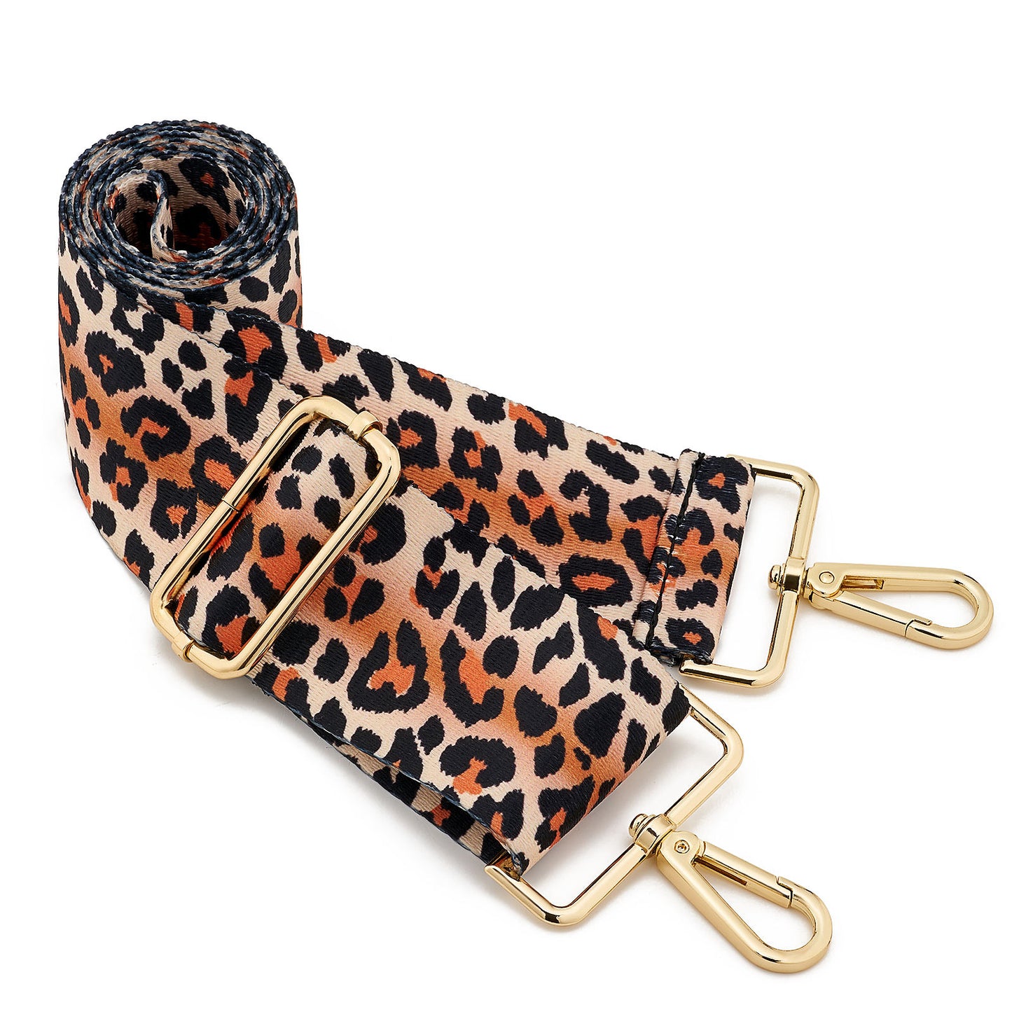 Wide Shoulder Strap Adjustable Replacement Belt Guitar Style Crossbody Bag Handbag Strap Multicolor Canvas Straps(wide: 1.97"(5CM),Long:49.2in)Leopard4