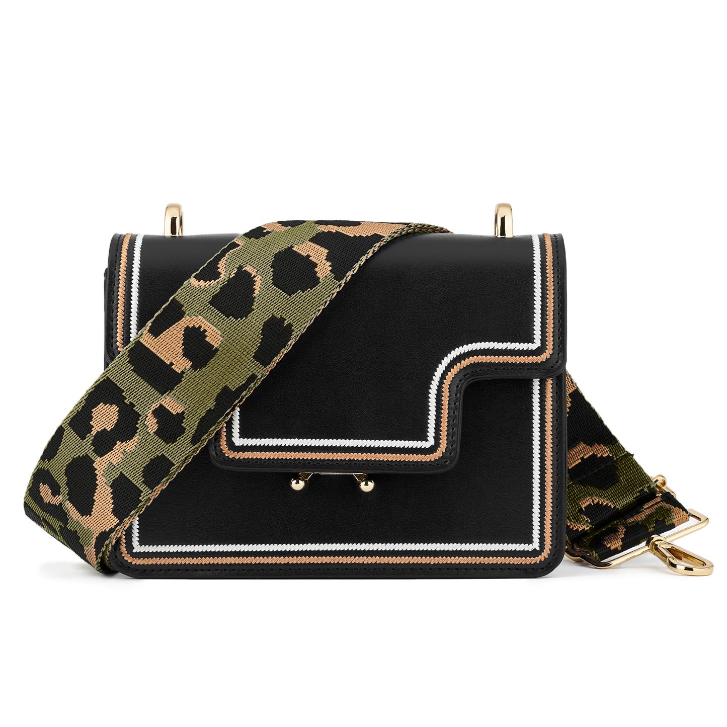 Wide Shoulder Strap Adjustable Replacement Belt Guitar Style Crossbody Bag Handbag Strap Multicolor Canvas Straps(wide: 1.97"(5CM),Long:49.2in)