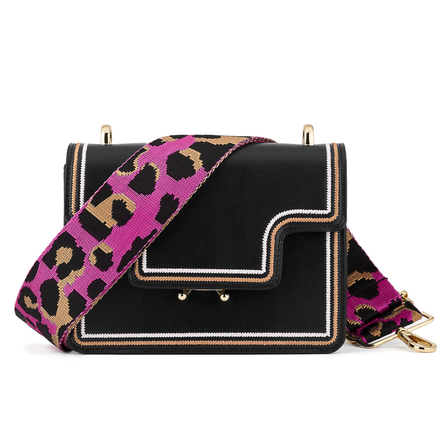 Wide Shoulder Strap Adjustable Replacement Belt Guitar Style Crossbody Bag Handbag Strap Multicolor Canvas Straps(wide: 1.97"(5CM),Long:49.2in)
