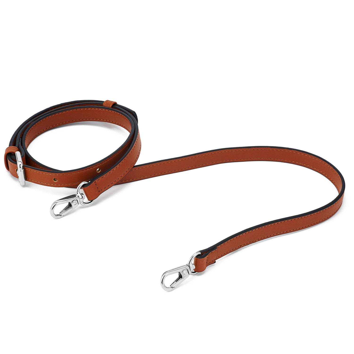 Apricot Saffiano Leather Adjustable Bag Strap Crossbody Shoulder