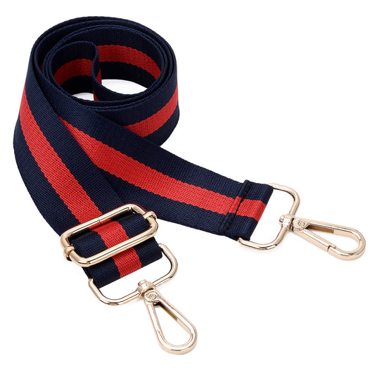 Gold buckle Wide Shoulder Strap Adjustable Replacement Belt Guitar Style Crossbody Bag Handbag Strap Multicolor Canvas Straps