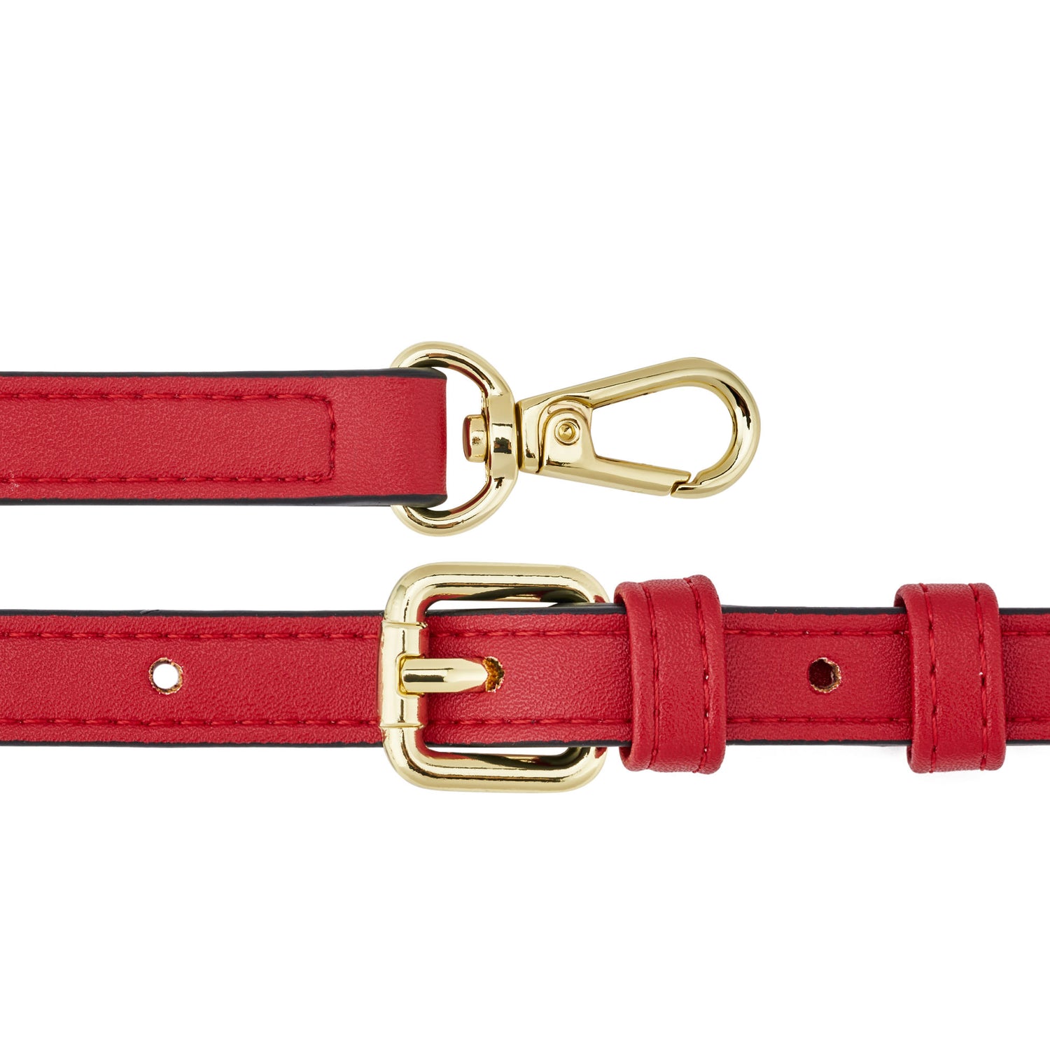 Louis Vuitton Louis Vuitton Red Leather Adjustable Shoulder Strap for