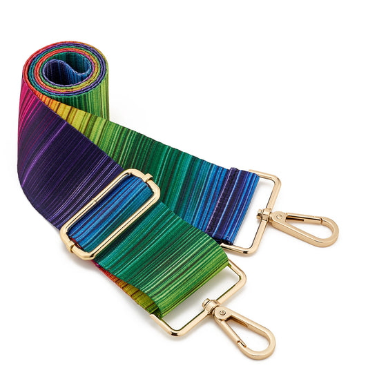 Wide Shoulder Strap Adjustable Replacement Belt Guitar Style Crossbody Bag Handbag Strap Multicolor Canvas Straps(wide: 1.97"(5CM),Long:49.2in